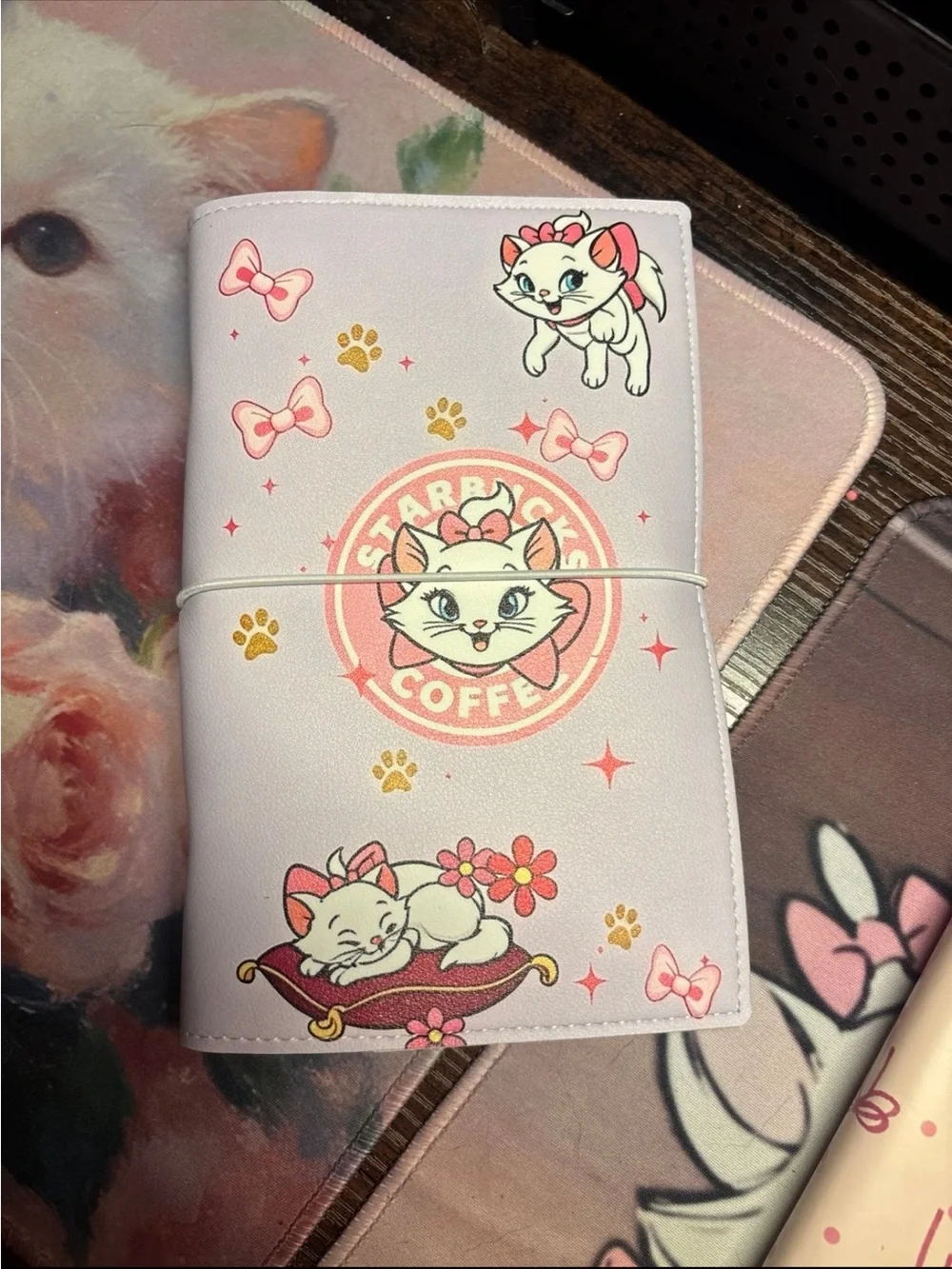 A6 Cute Pink/ purple SB Marie soft Binder Cover - Design